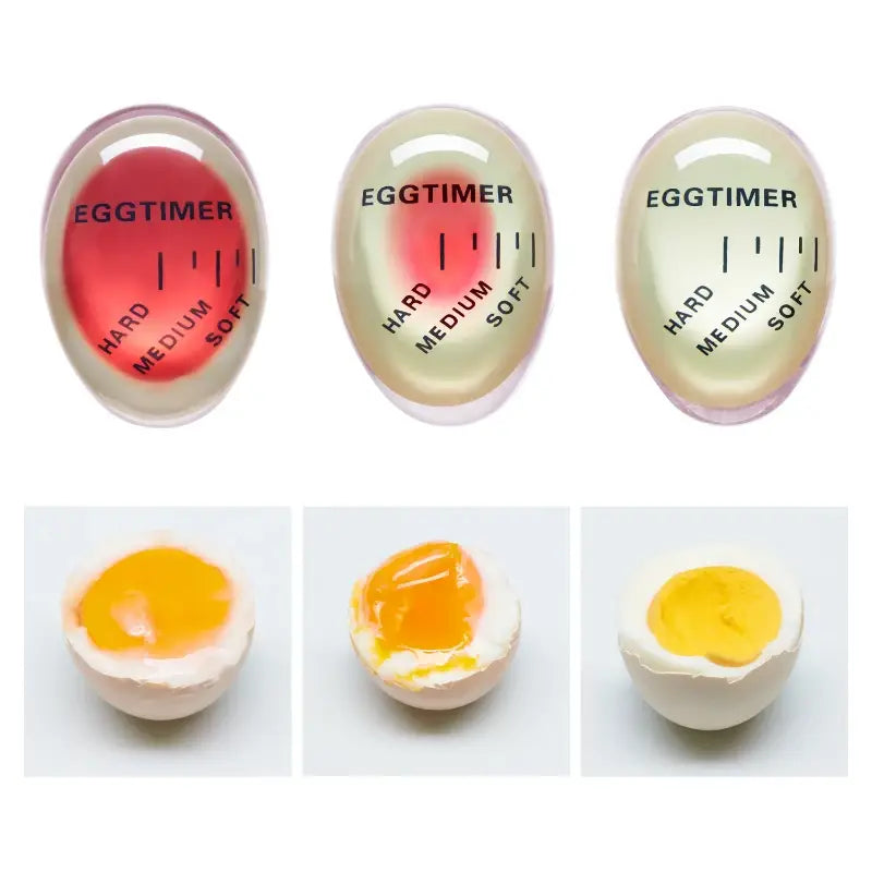Egg Timer Kitchen Electronics Gadgets Color Eggs Cooking Changing Yummy Soft Hard Boiled Eco-Friendly Resin Red Timer