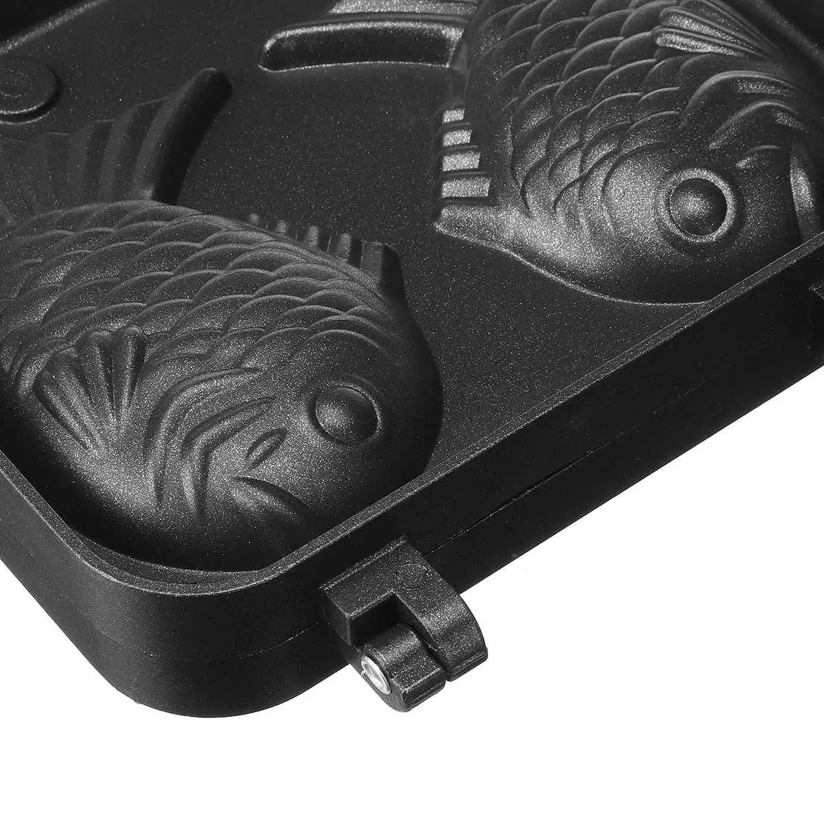 Kitchen Japanese Taiyaki Double Fish Shaped Hot Dessert Waffle Cake Maker Pan Japanese Pancake Double Pan Fry Pan