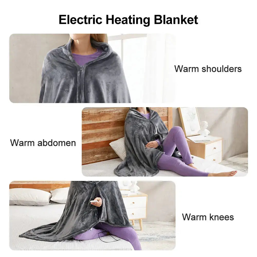 Heat Controller Coral Flannel Warm Shawl Winter Blanket