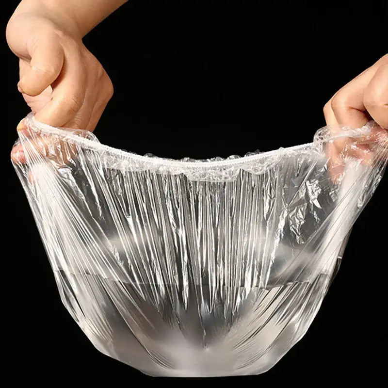 Disposable Food Cover Food Grade Elastic Plastic Wrap Food Fresh Saver Bag Food Lids Shoe Cover Shower Headgear Bowls