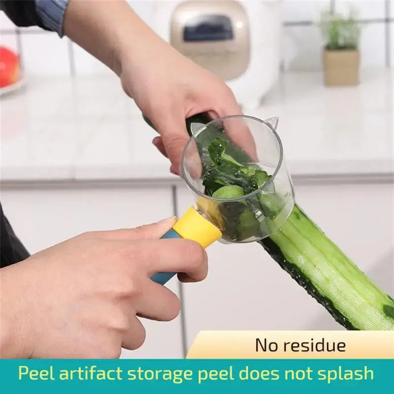 Stainless Steel Blade Multifunction Peeler Non-Slip Handle Fruit Vegetable Grater with Storage Box Kitchen Accessories