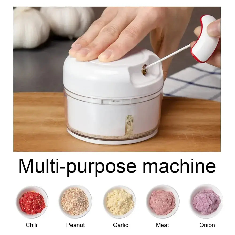 Portable Hand Pulled Garlic Grinder Multi-Function Garlic Grinding Chopper Kitchen Cooking Gadgets