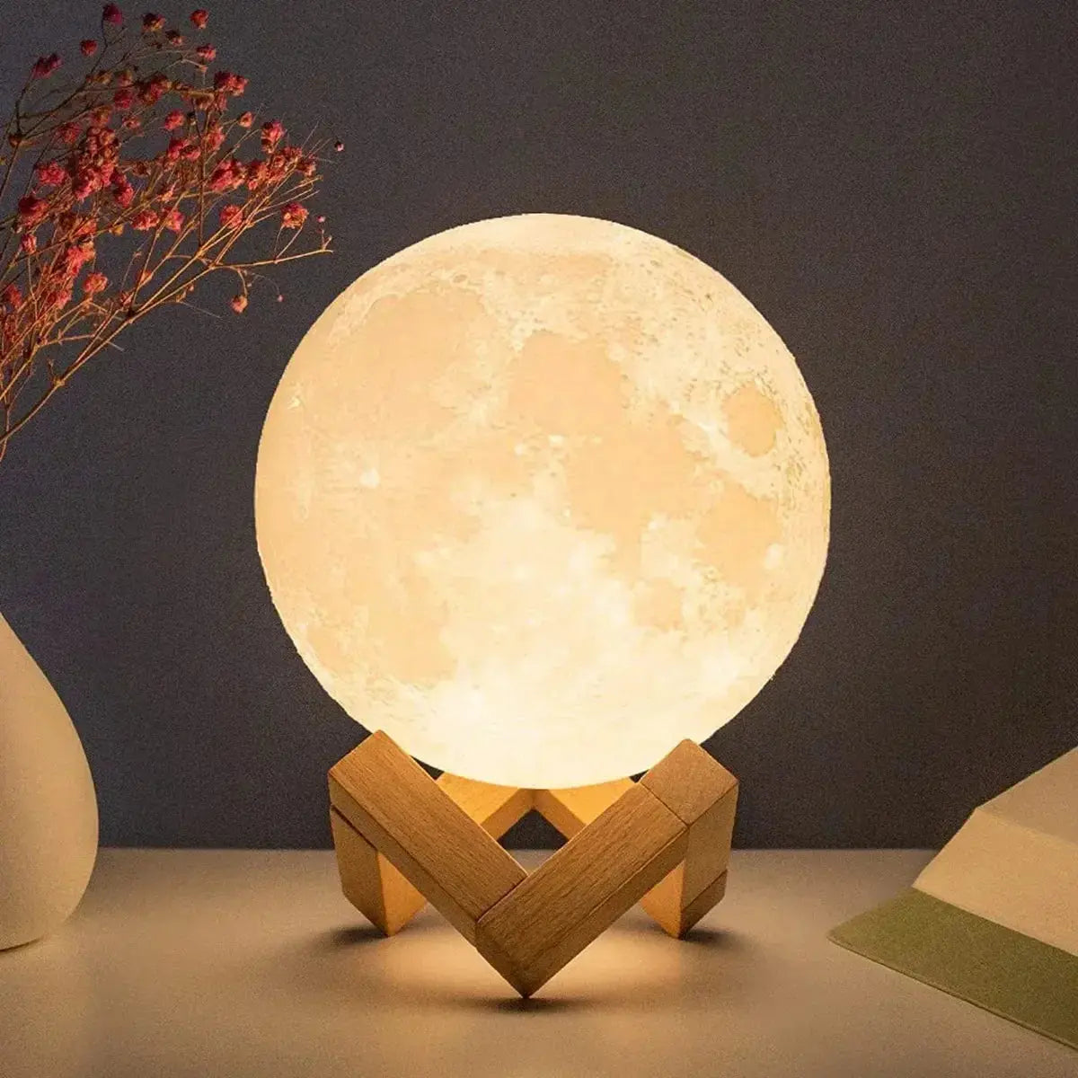 Lamp LED Night Light Battery Powered With Stand Starry Lamp Bedroom Decor