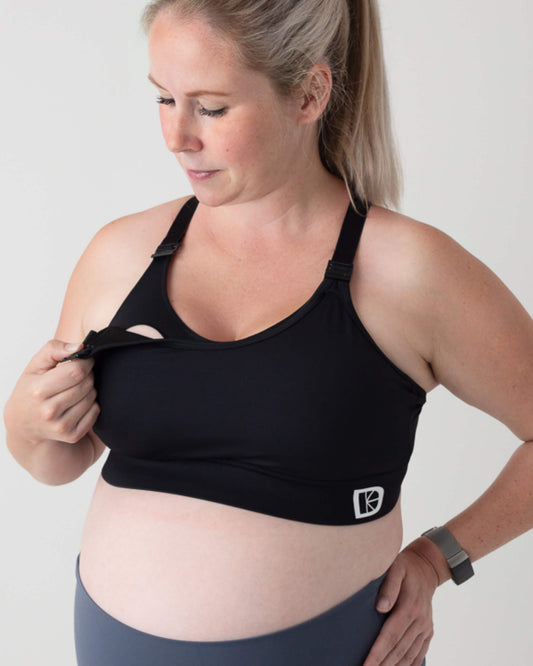 Everyday Seamfree Maternity & Nursing Bra, Black