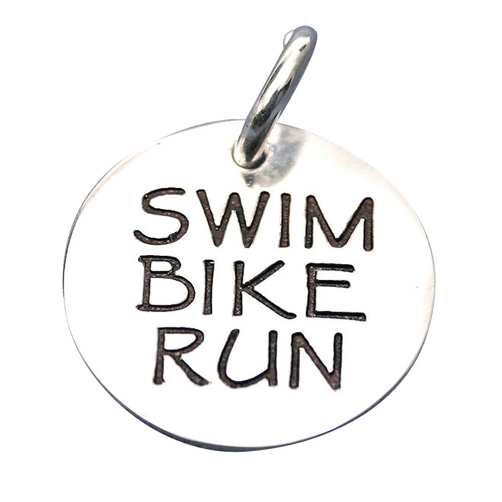 Swim Bike Run Triathlon Charm – Lift Your Sole