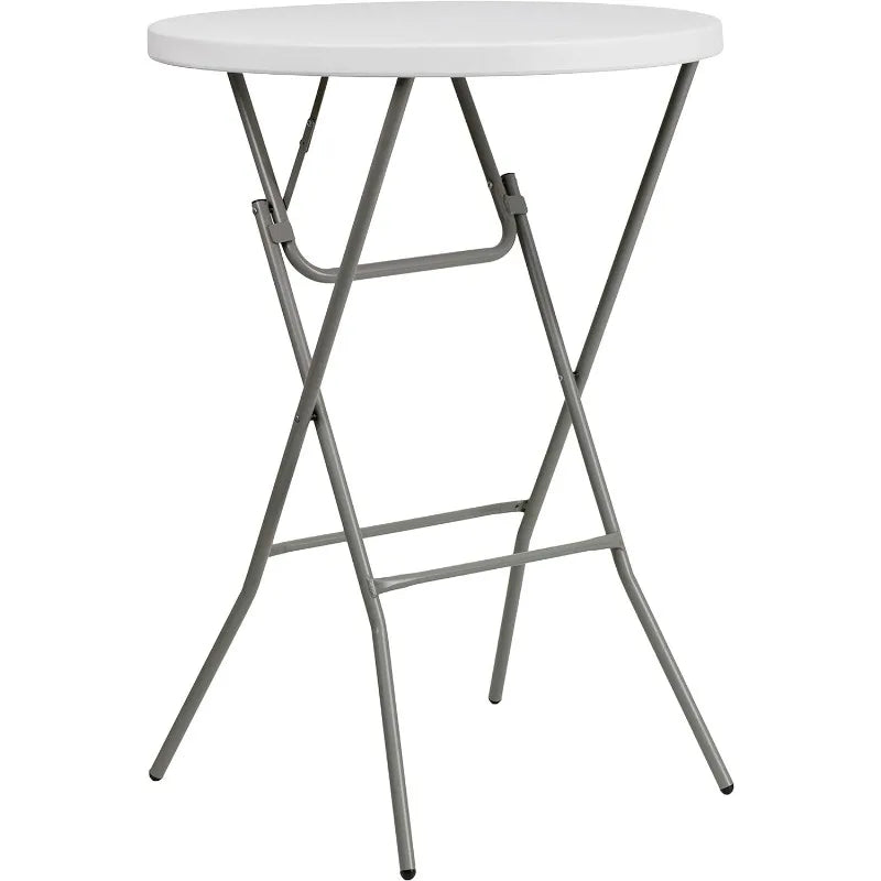 2.6' Round Folding Bar Height Table