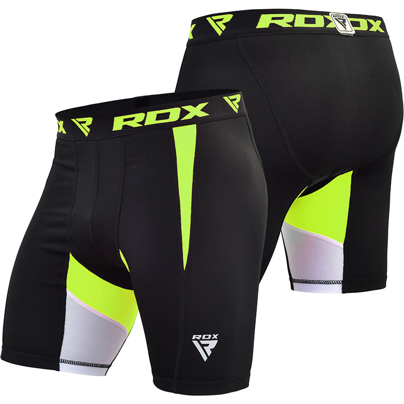 RDX, Black Compression Shorts. Stretchable Athletic Odour