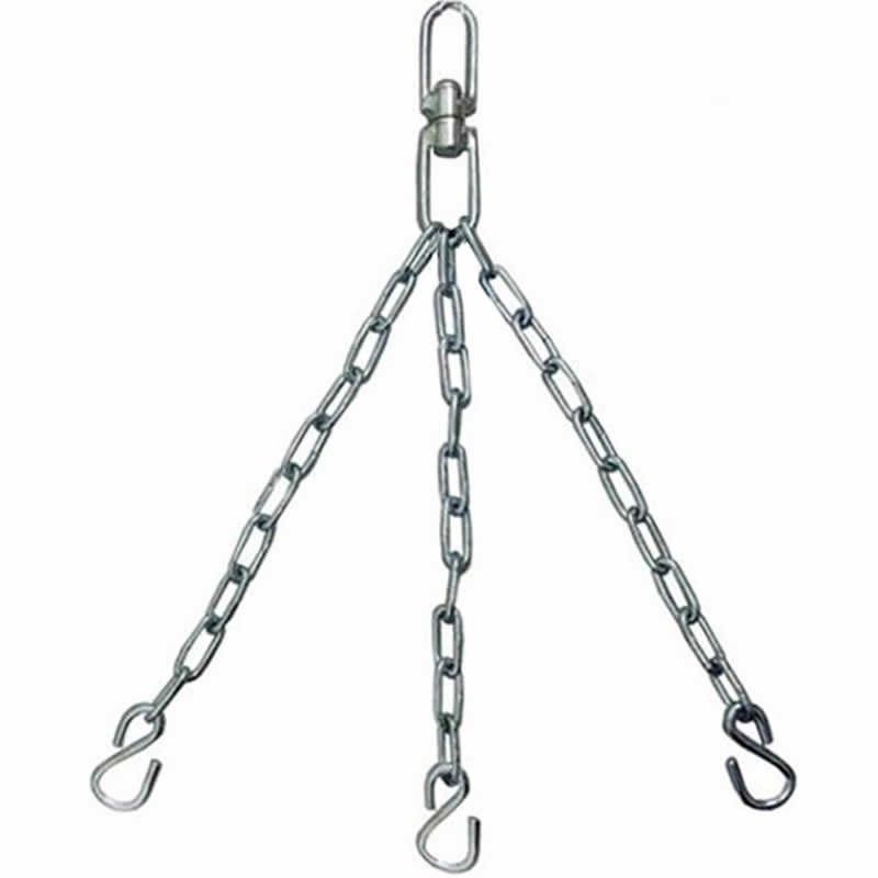 Punching Bag Hanger Set Heavy Duty Iron Metal Swivel Chain with 4 Snap Hooks