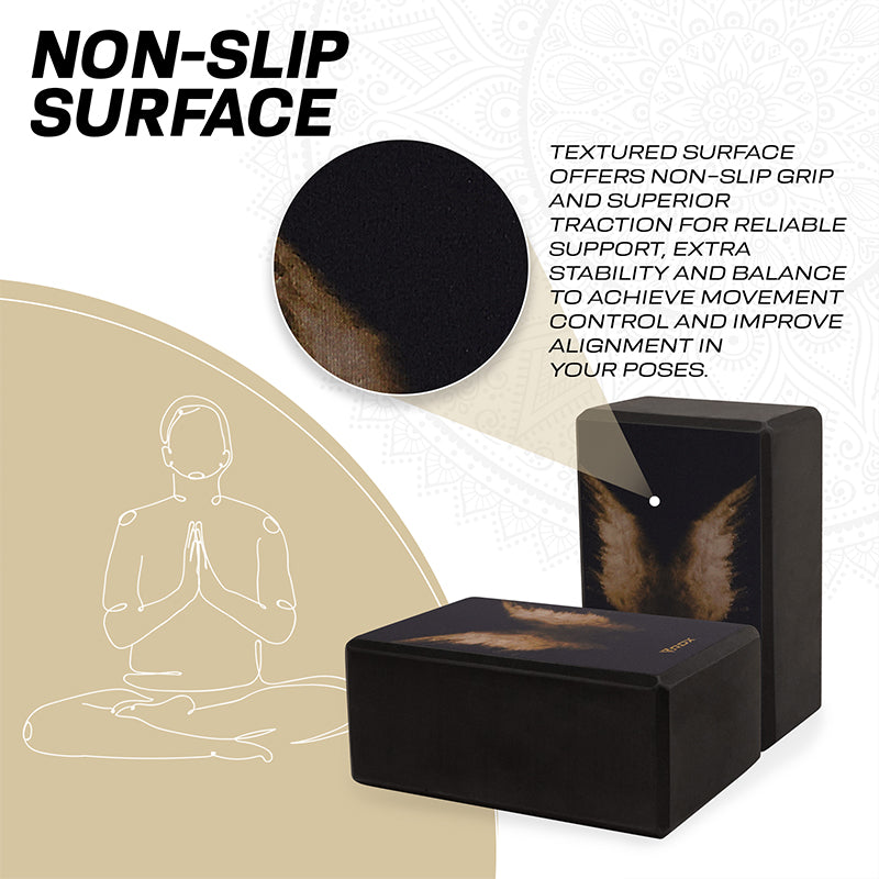 RDX D18 High Density EVA Foam Yoga Blocks Non-Slip Brick