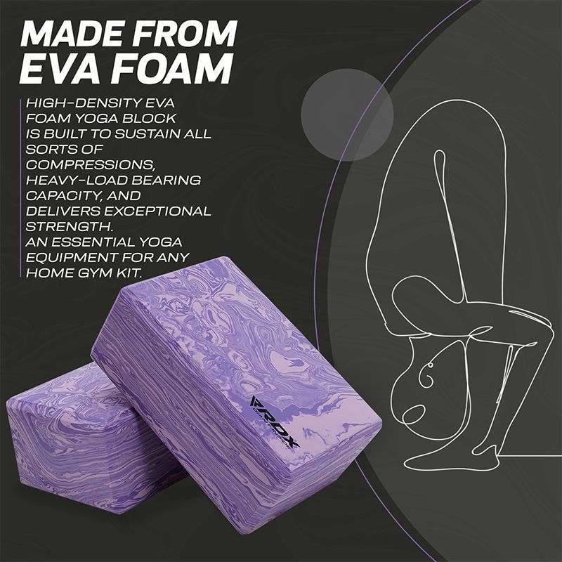 RDX GN EVA Foam High Density Non-Slips Yoga Block – RDX Sports