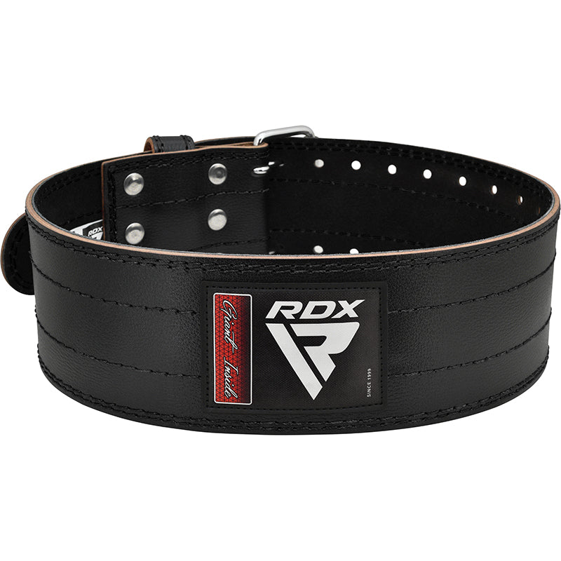 RDX 4 Inch Leather Weightlifting Belt – RDX Sports