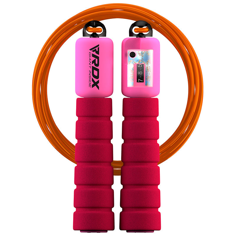 RDX 75P Rechargeable 10.3ft Smart Digital Counter Skipping Rope with U – RDX  Sports