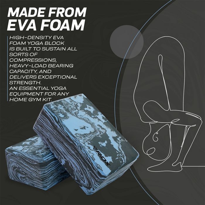 RDX MP EVA Foam High Density Non-Slips Yoga Block – RDX Sports