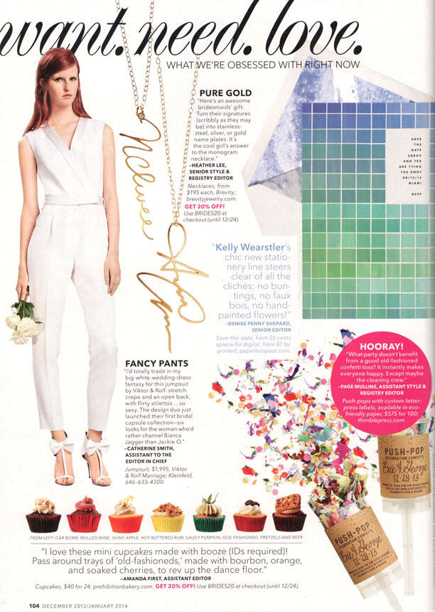 Brides Magazine | January 2014