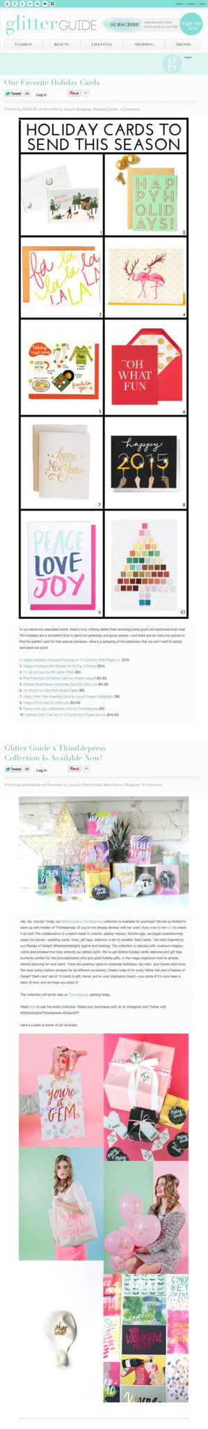 Glitter Guide | 2014 Features