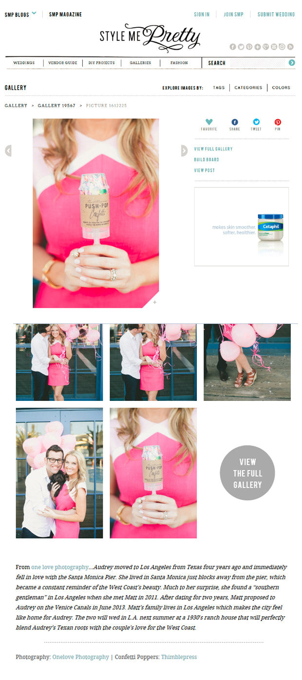 Style Me Pretty Engagement Feature | 2013