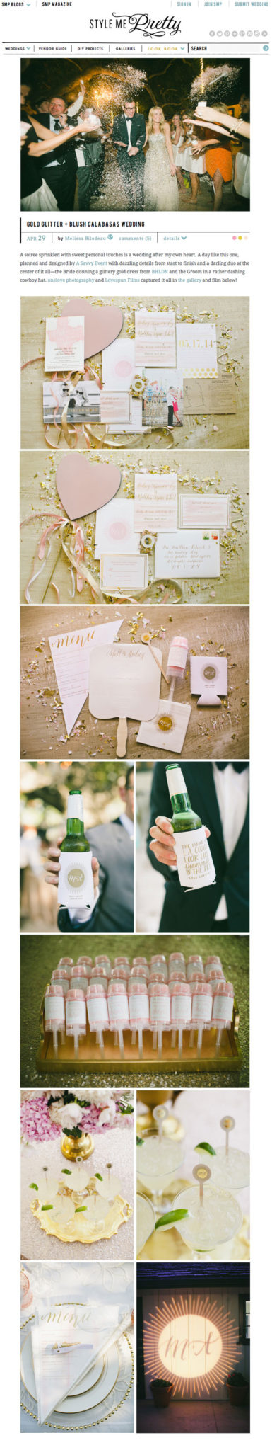 Style Me Pretty Wedding Feature | April 2015