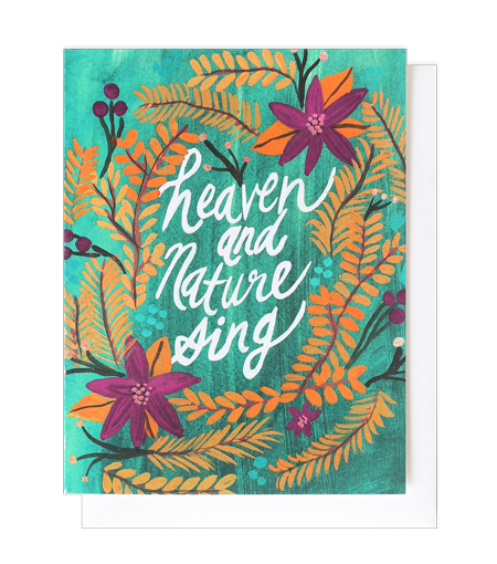 heaven and nature sing greeting card - $20.00
