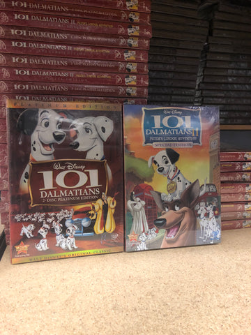 Walt Disney S 101 Dalmatians 1 2 Dvd Set 2 Movie Collection