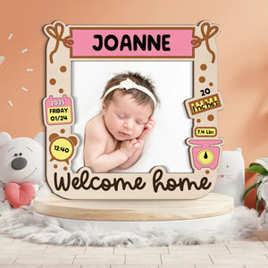 Welcome Home Baby - Custom Photo Frame - Cosmarion
