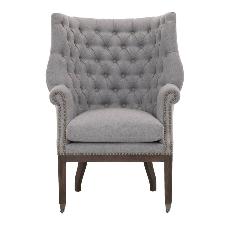 Grey Tufted Chair E Madison