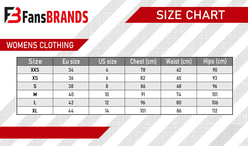 Women's dress size chart - FansBRANDS