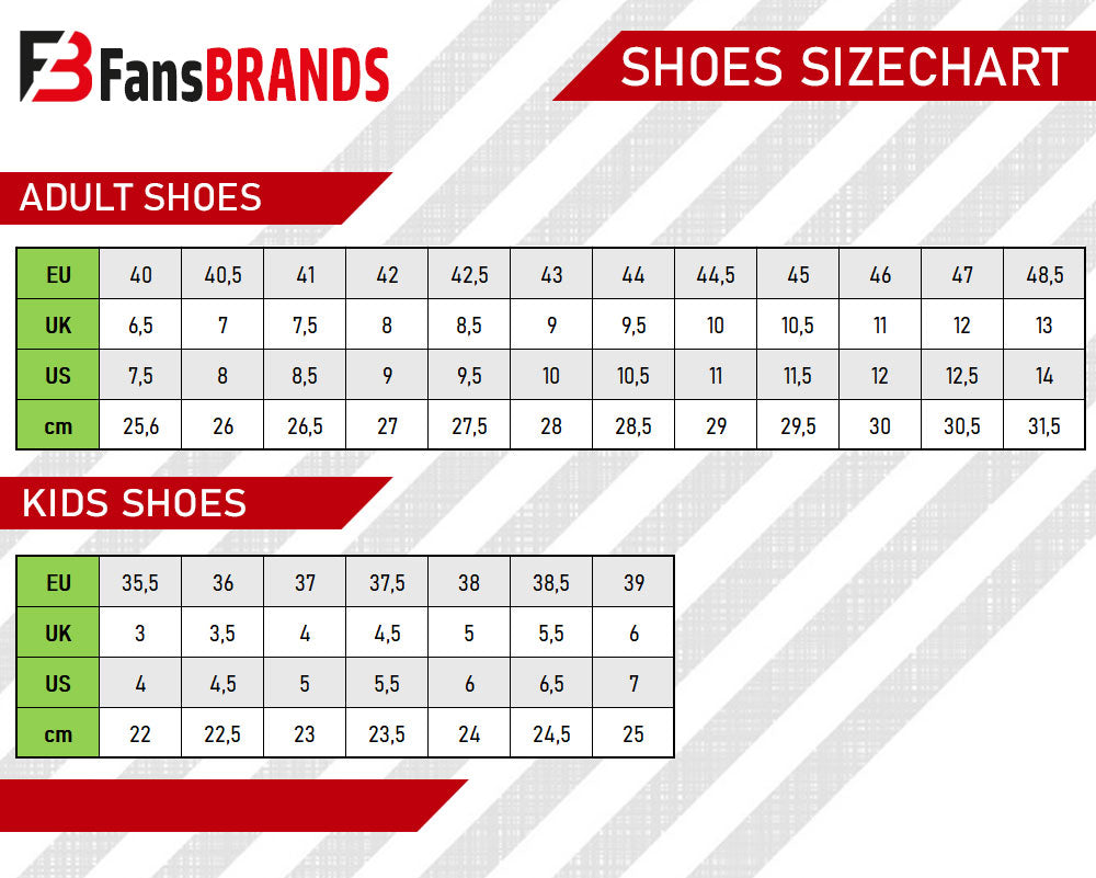 Tabela rozmiarów butów - FansBRANDS