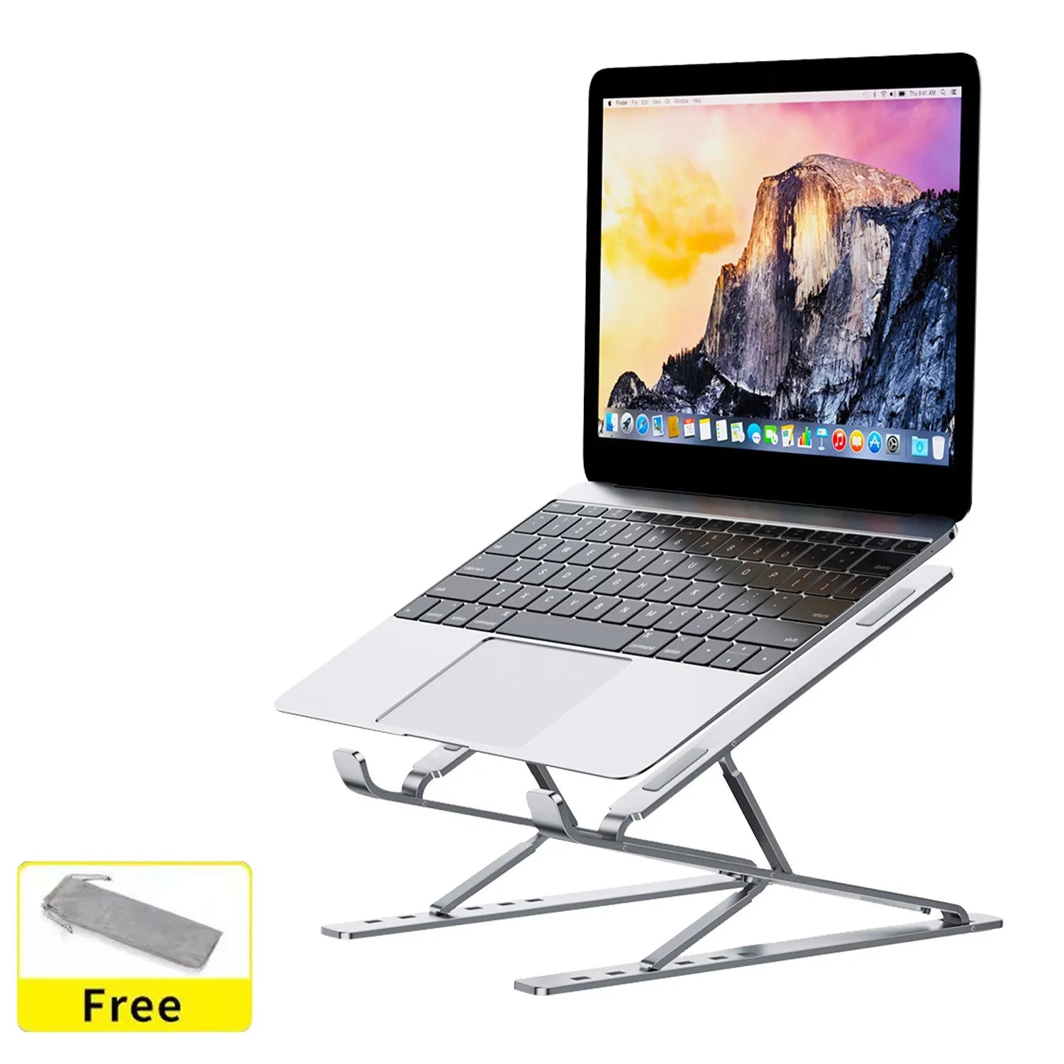 Universal Laptop Stand for Desk Aluminum Notebook Support Riser Portable Bracket Foldable MacBookPro Holder Lap Top Base for Pc