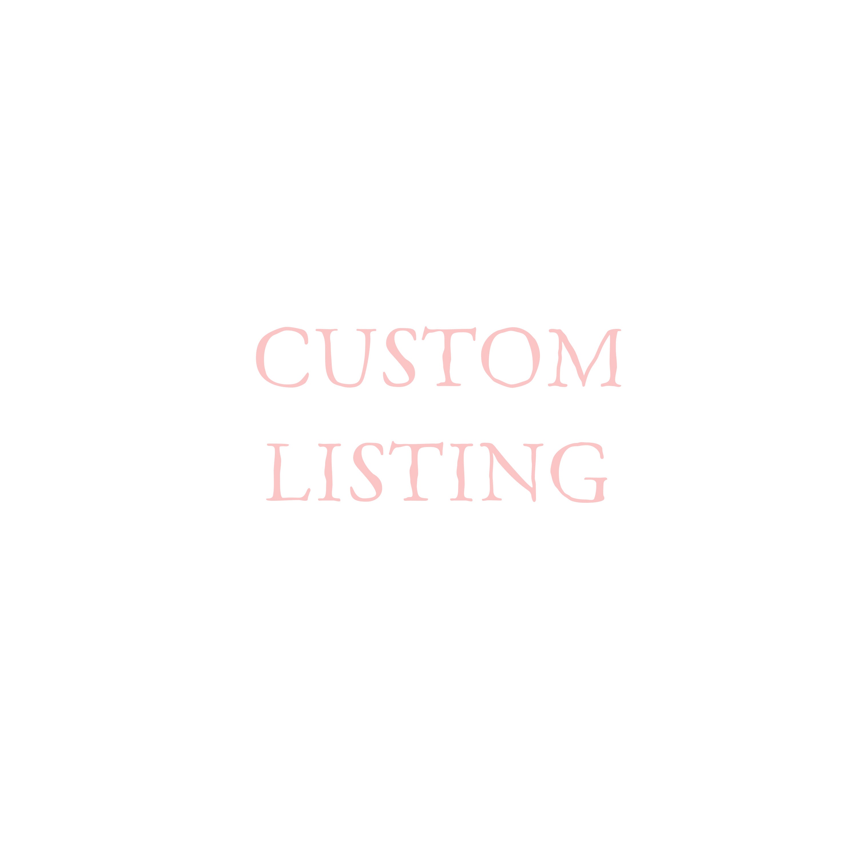 Custom for Erin - Deposit