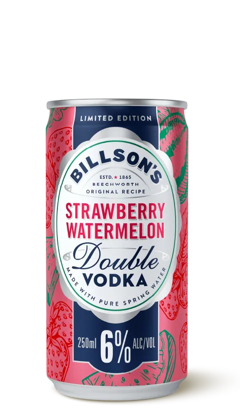 Billson's Double Vodka With Strawberry & Watermelon