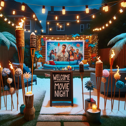 inflatable movie night outdoor screen