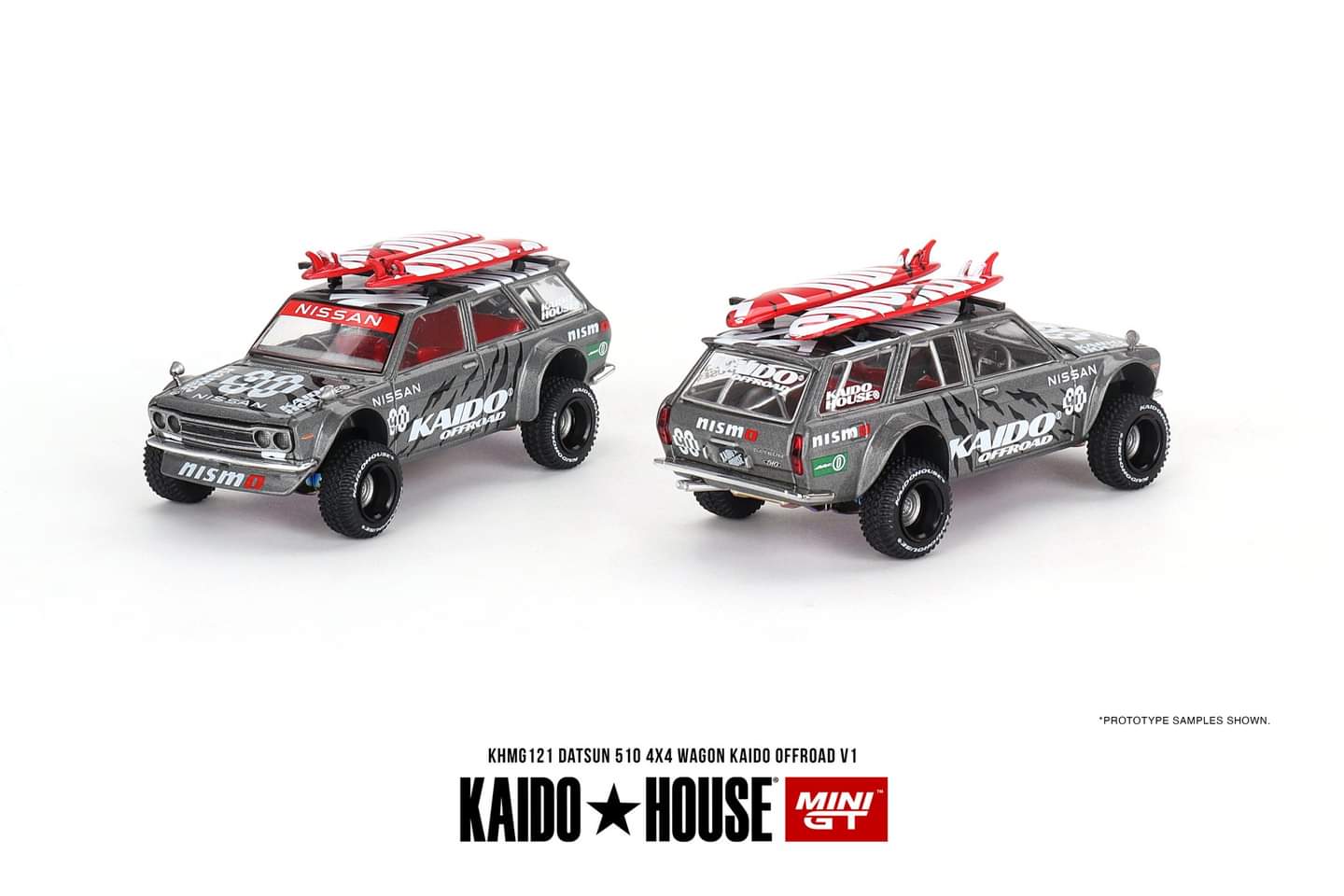 Kaido House x Mini-GT Datsun KAIDO 510 Wagon 4×4 Kaido Offroad V1
