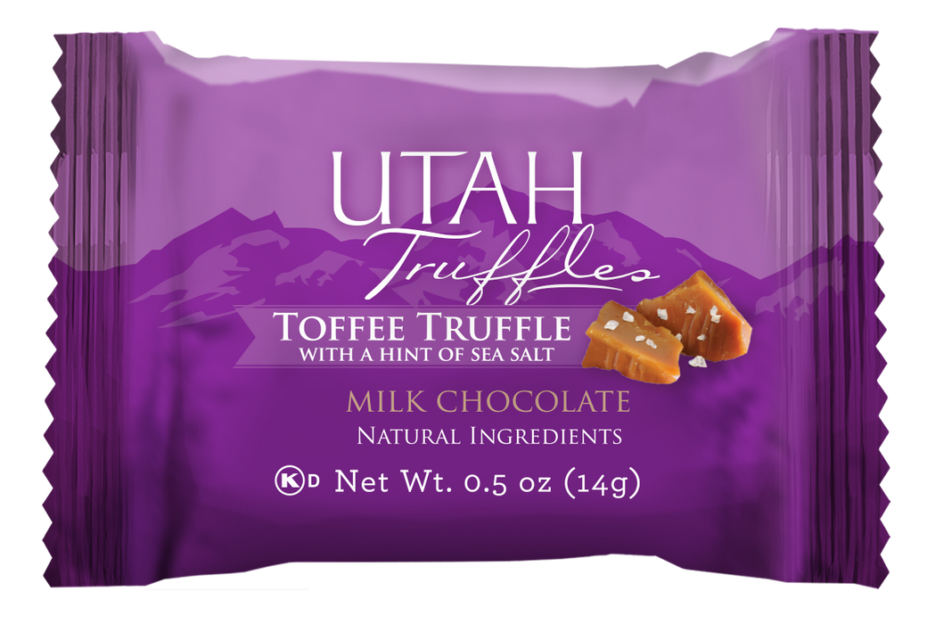 Truffle Bites, Toffee Milk Chocolate with a hint of Sea Salt (50 count ...