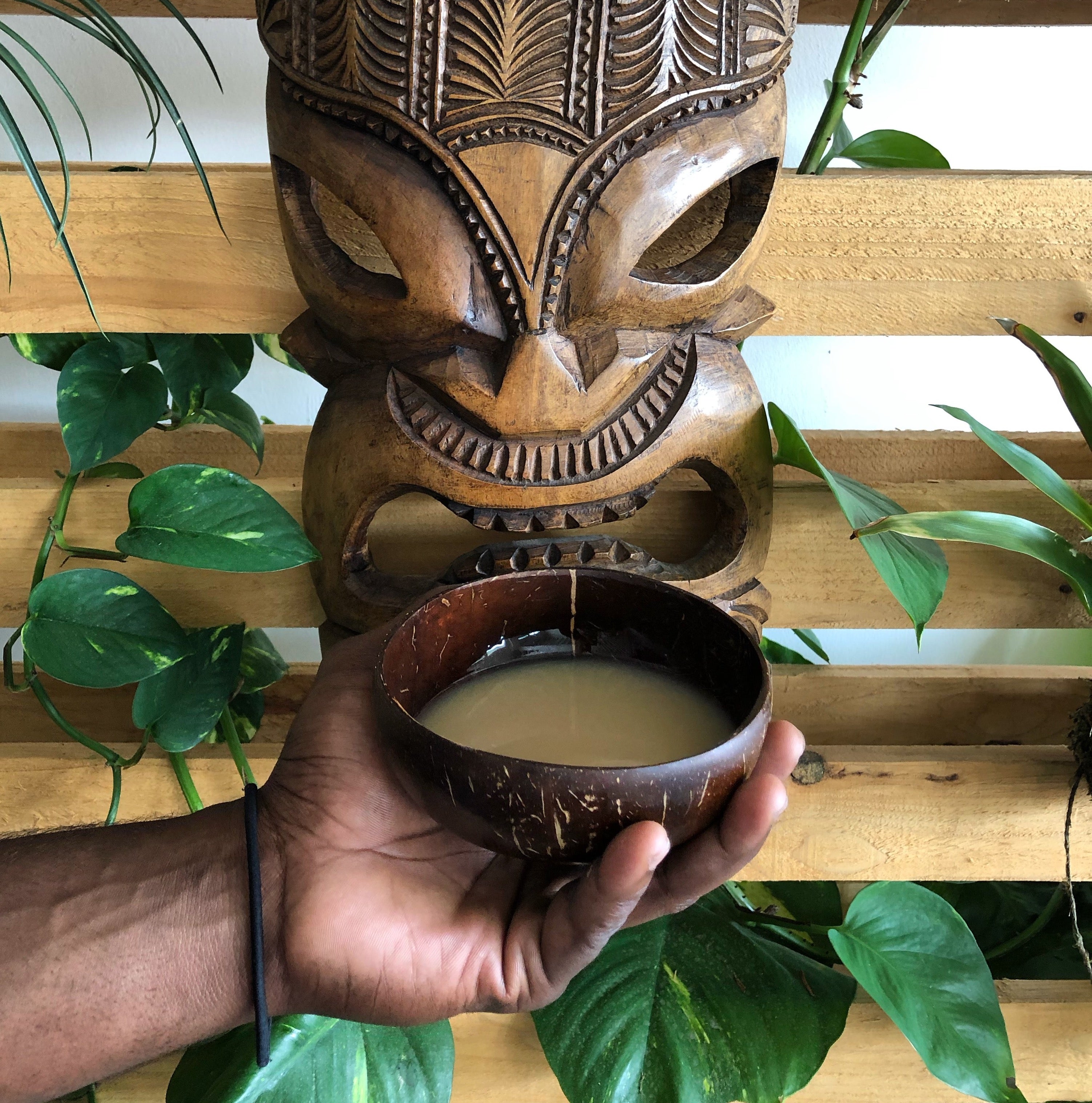 Authentic Kava Drink Cup - Natural Coconut Shell Cup ...