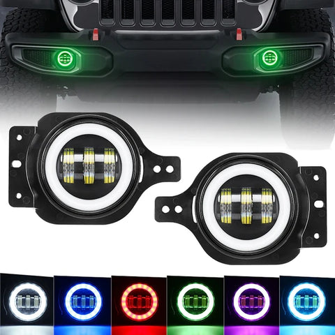 Car-LED-Fog-Lights- For-Jeep-JL JT