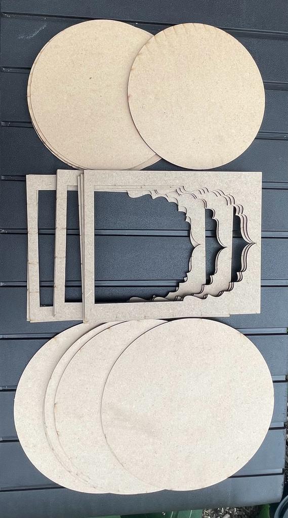 DIY Round MDF Cutouts
