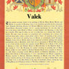 Valek Surname Scroll