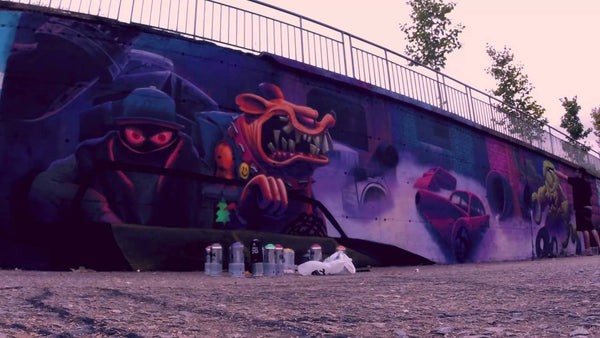 Harry Bones x Saturno Graffiti Mural