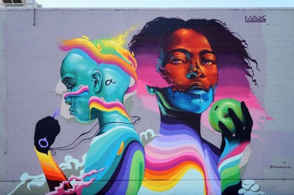 Max Sansing Mural for Crush Walls Mural Festival in Denver