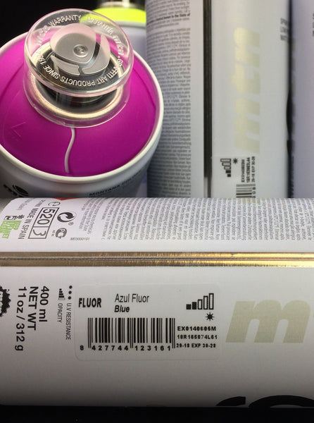 Montana Colors MTN 94 Fluorescent spray paint Technical Information