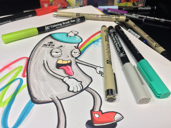 Sakura KOI Brush Markers and Sakura PIGMA Micron Markers and Pens