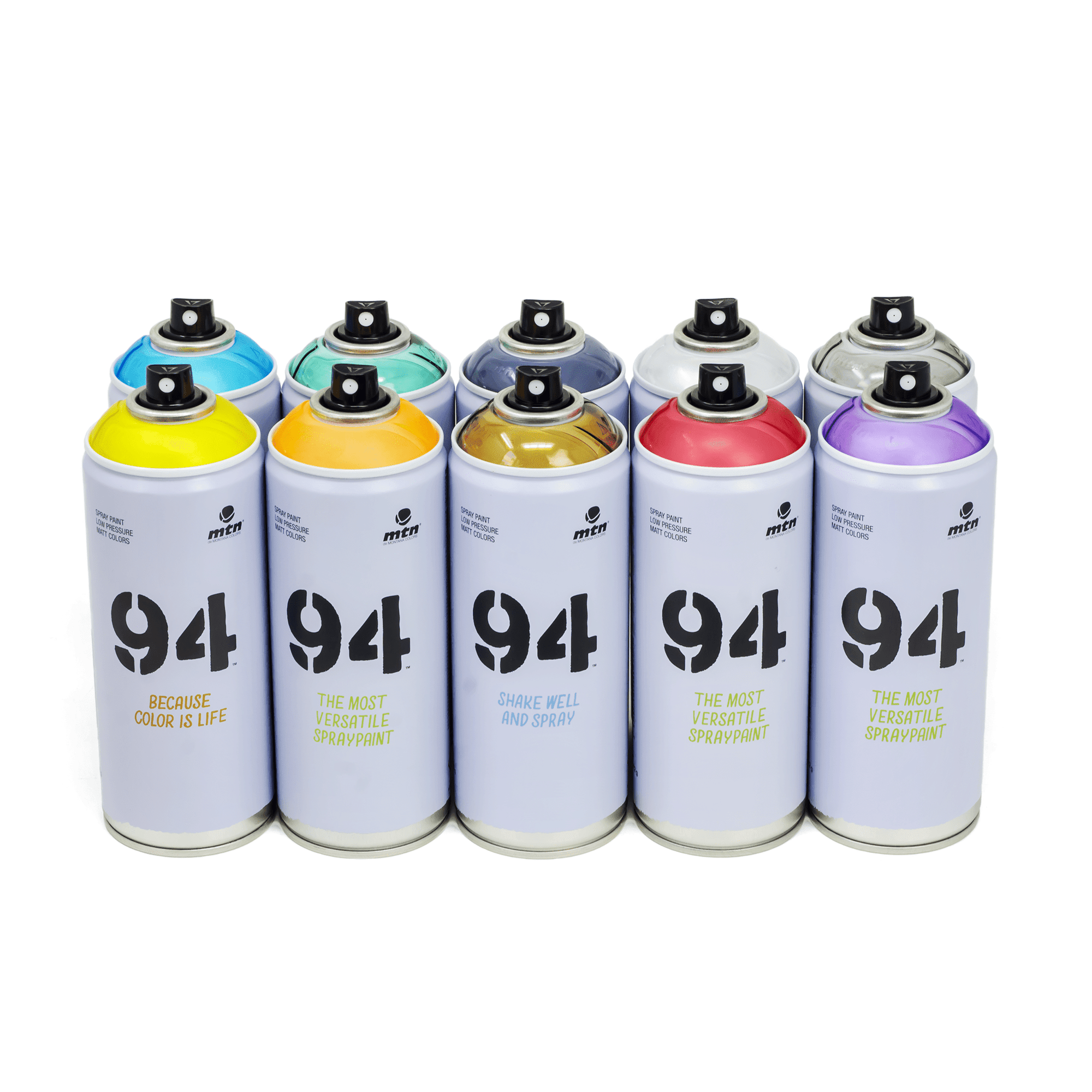 Mtn Water Based Spray Paint - RBY Mini Pack of 3, 100 ml Cans