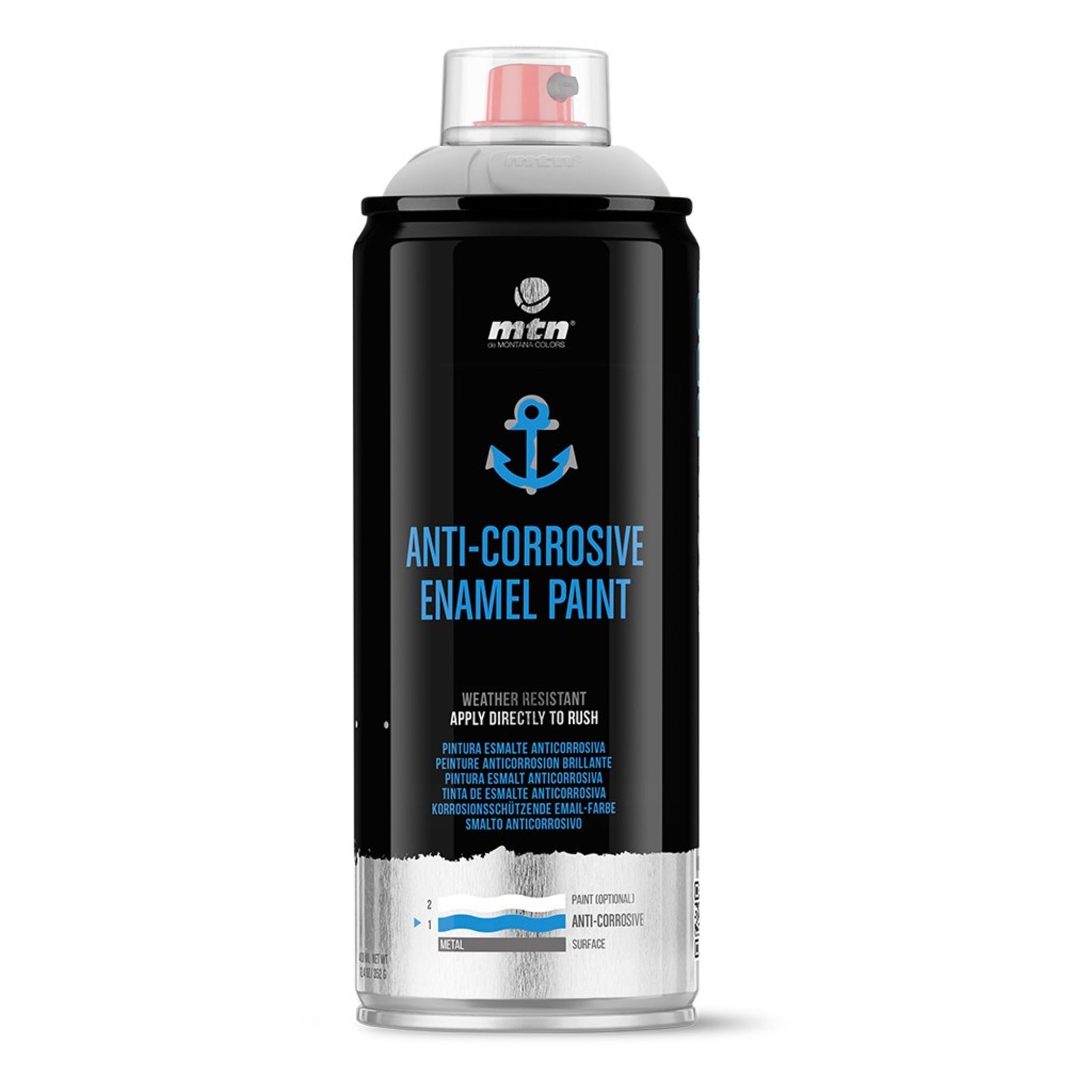 Spray pintura inoxidable pro MONTANA 400ml