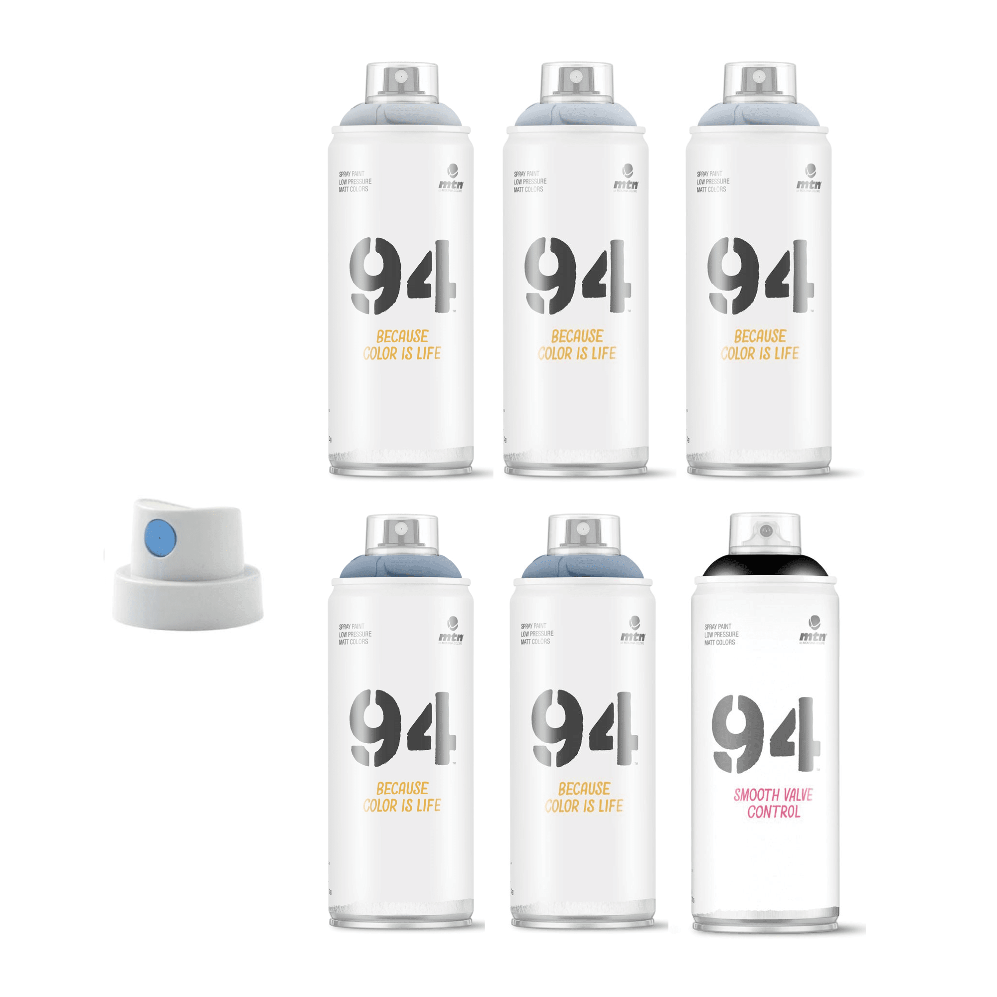 MTN Water Based Spray Paint- 6-Pack