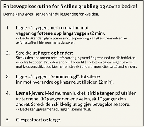 Bevegelsesrutine for grubling