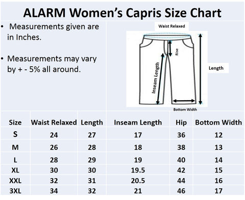 Women Capris Grey Melange – Alarm Fashions