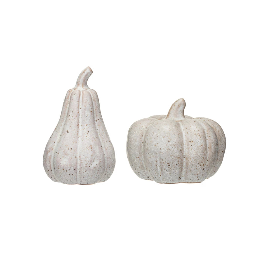 Stoneware Pumpkin, Reactive Glaze, 2 Styles (Each One Will Vary)