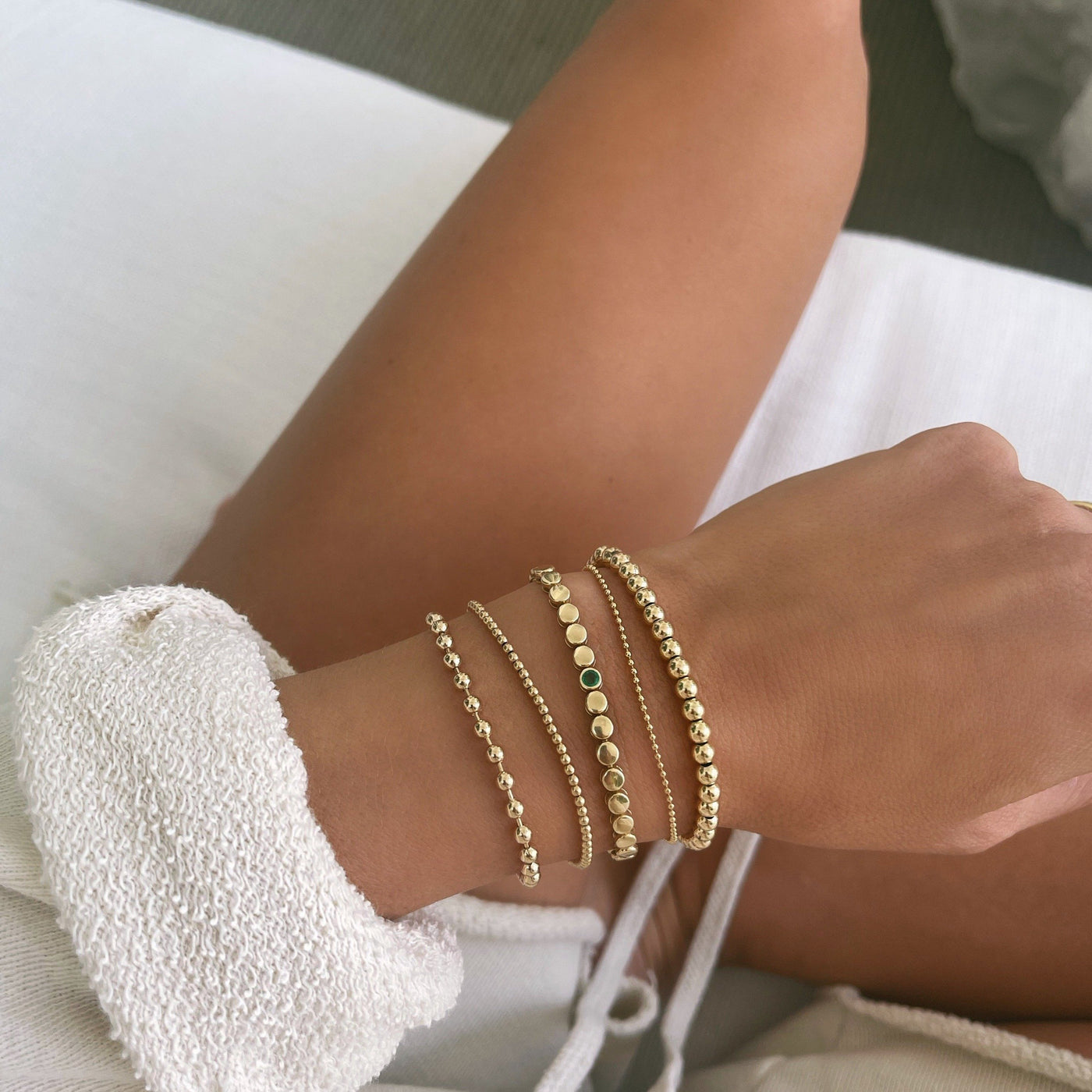 Alexa Leigh 3mm Gold Ball Bracelet