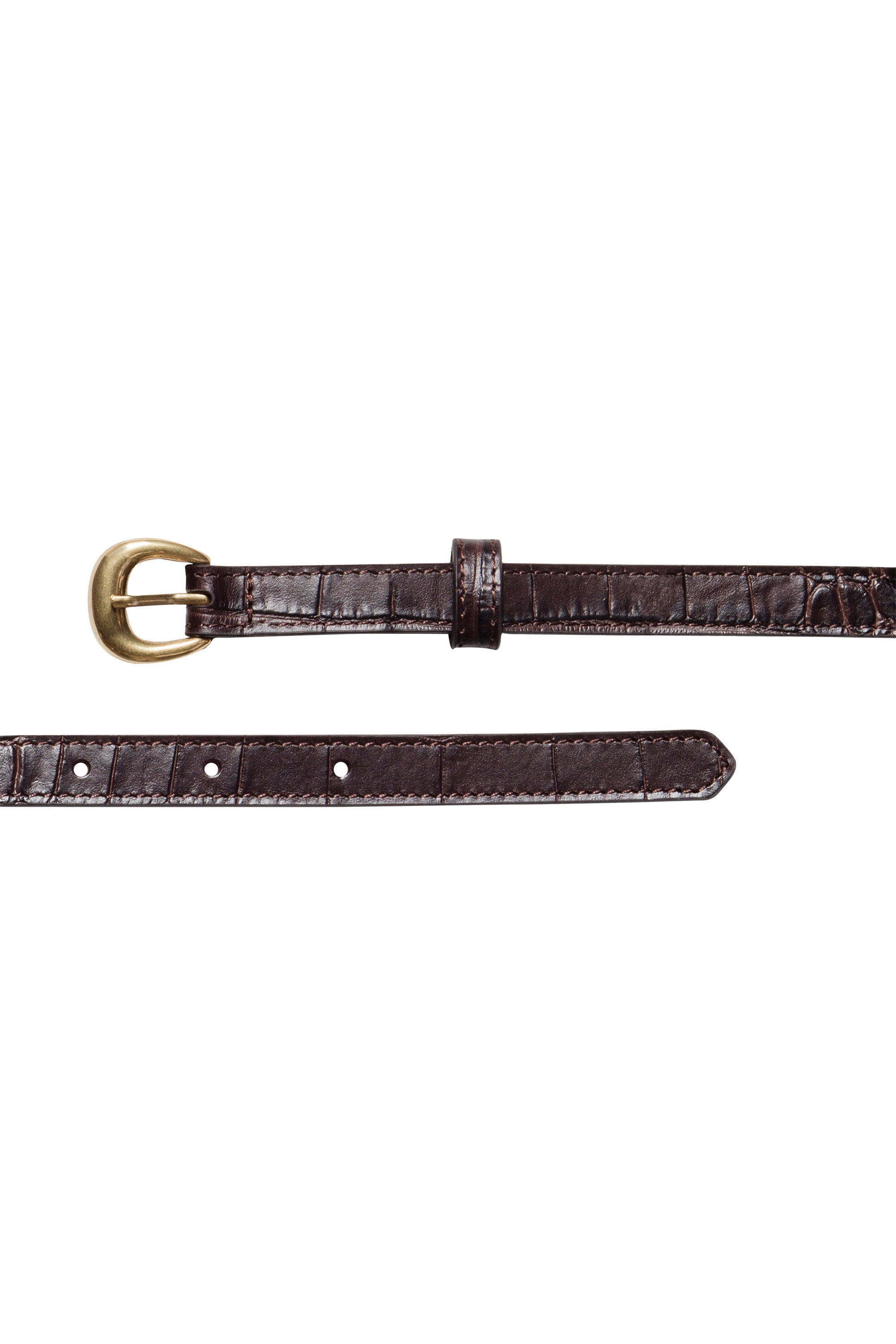 Nili Lotan Nili's Belt Black w/Antique Brass Buckle 75