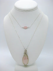 Rose Quartz Layered Necklaces